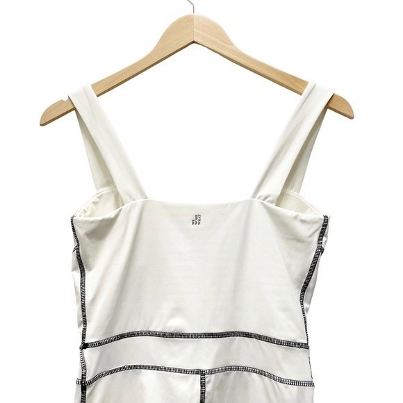 WeWoreWhat Corset Bodysuit Ivory With Black Contrast Stitch Women’s Size Medium - Picture 7 of 12